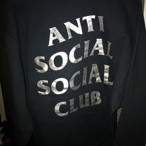 Anti Social Social Club Black Crewneck Sweatshirt